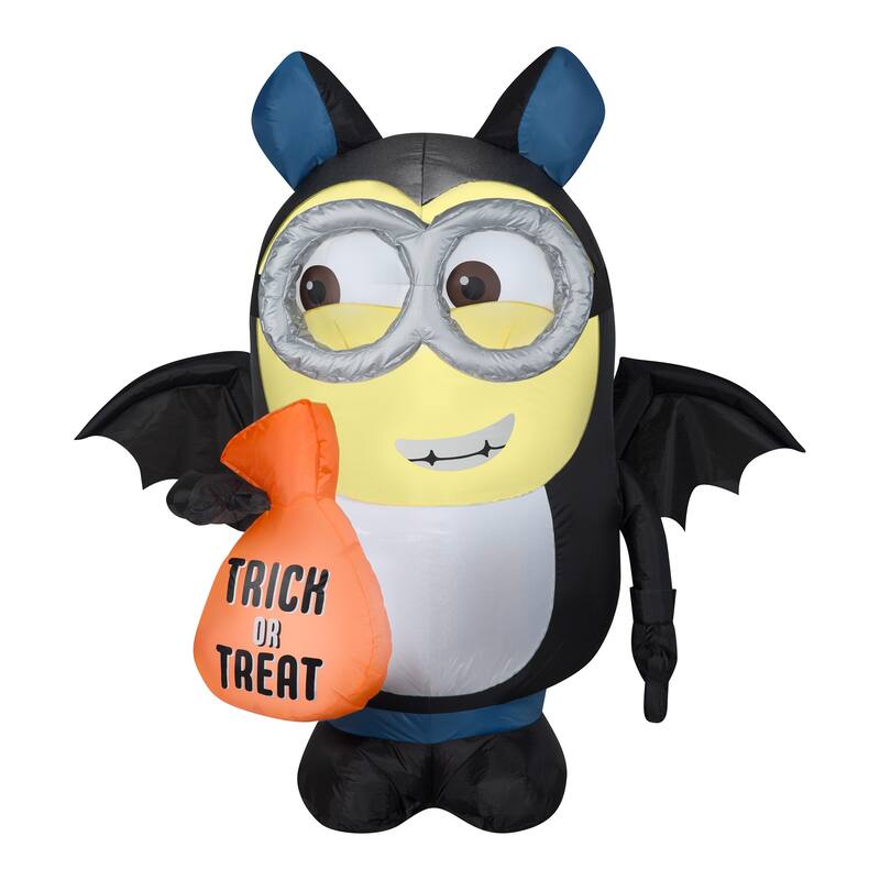 National Tree Company Halloween Airblown Dave in Bat Costume, 2 White LED Lights - 42 in