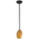 preview thumbnail 5 of 4, Access Lighting Brandy FireBird - E26 LED Rod Pendant - Oil Rubbed Bronze Finish - Amber FireBird Glass Shade
