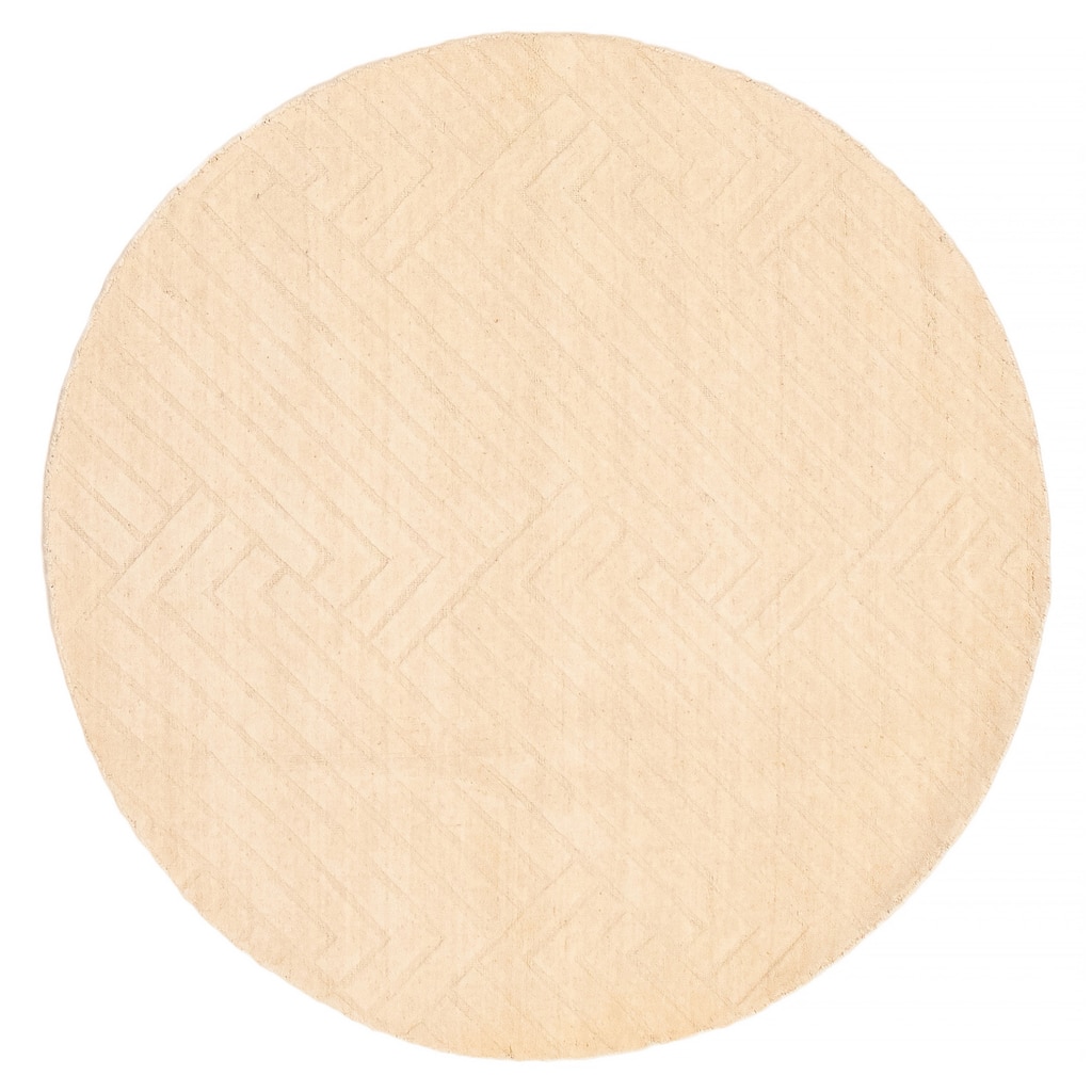 Kashkuli Gabbeh Cream Rug 5'2" x 5'2" - 5'2 x 5'2