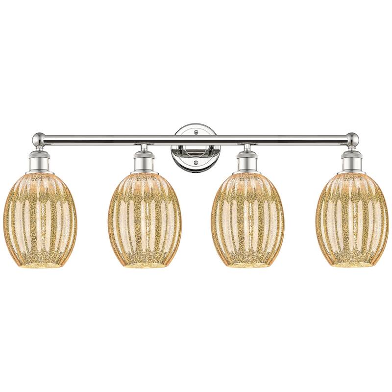 Innovations Lighting 616-4W-13-34 Preston Vanity Preston 4 Light 34" - Polished Nickel / Mercury
