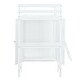 preview thumbnail 9 of 9, Twin Size Storage Loft Bed with Wardrobe, Wooden Bed with Desk, Kid's Bed with Ladder and Guardrail for Bedroom, White