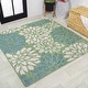 preview thumbnail 71 of 200, JONATHAN Y Floral Textured Weave Indoor/Outdoor Area Rug