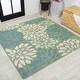preview thumbnail 84 of 119, JONATHAN Y Marvao Modern Floral Textured Weave Indoor/Outdoor Area Rug