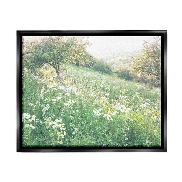 slide 2 of 17, Stupell Spring Meadow Grassland Field Floater Canvas Wall Art by Leah Straatsma 21 x 17 - Black