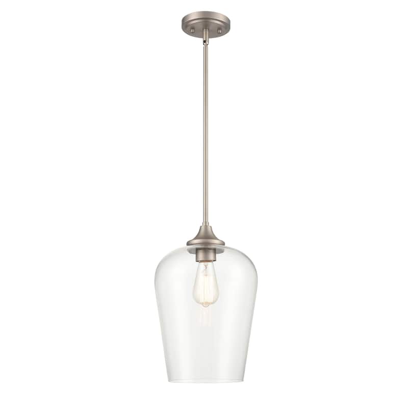 Millennium Lighting Ashford 1 Light Mini-Pendant in Multiple Finishes with a Clear Glass Shade
