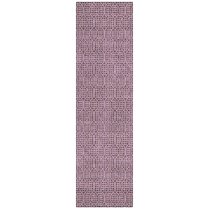 Machine Washable Indoor/ Outdoor Chantille Criss Cross Geo Rug