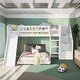 preview thumbnail 2 of 36, Stairway Twin over Twin Bunk Bed with Two Drawers, Convertible Ladder and Slide, Sturdy and Durable