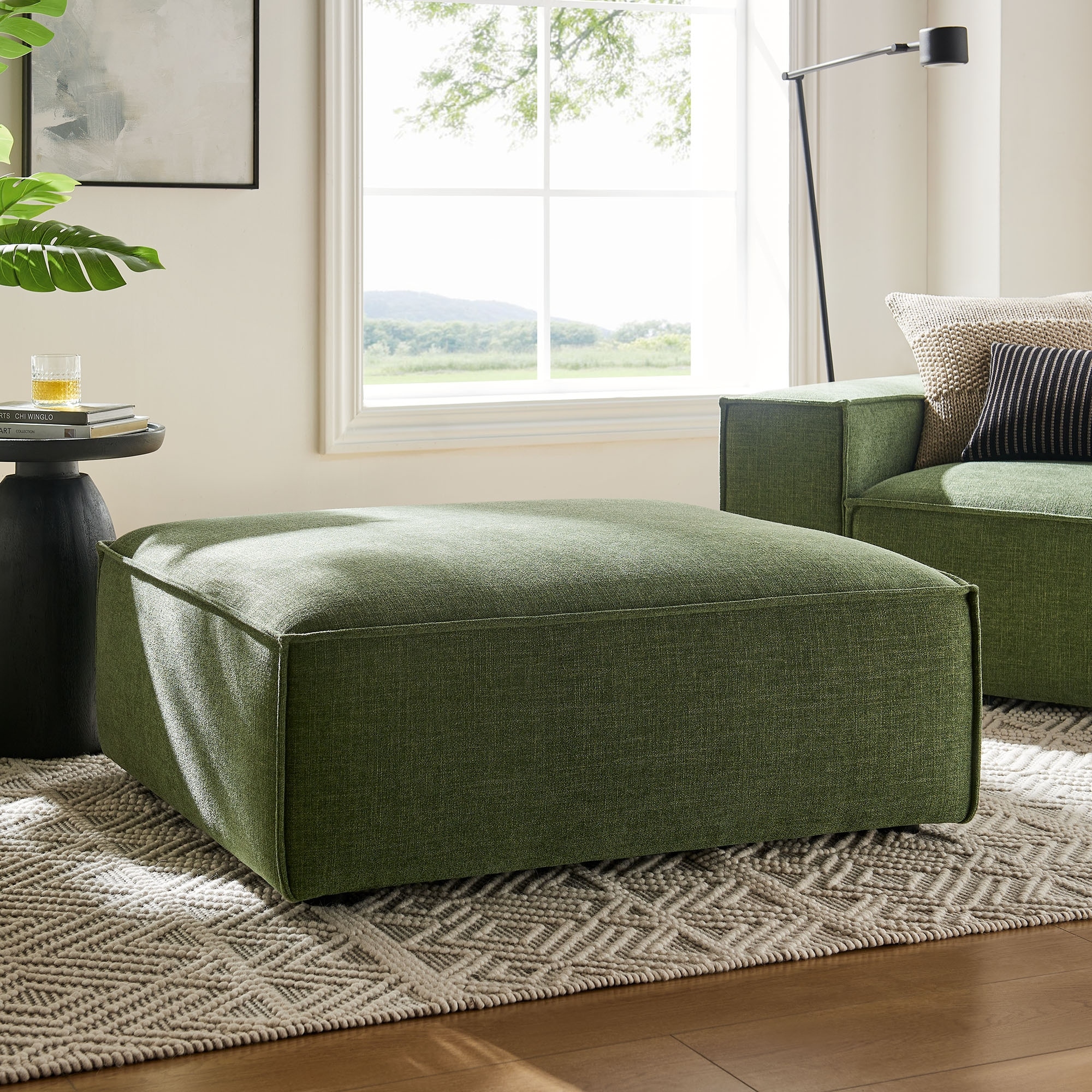 Restore Performance Fabric Upholstered Modular Ottoman