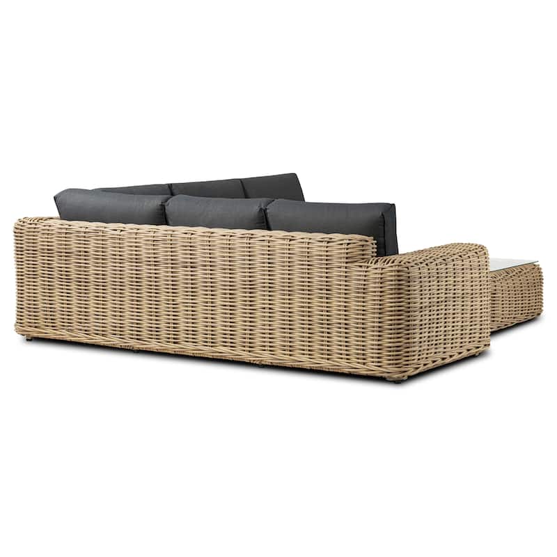 Poly & Bark Puglia Outdoor/Patio Corner Sectional Set with Coffee Table