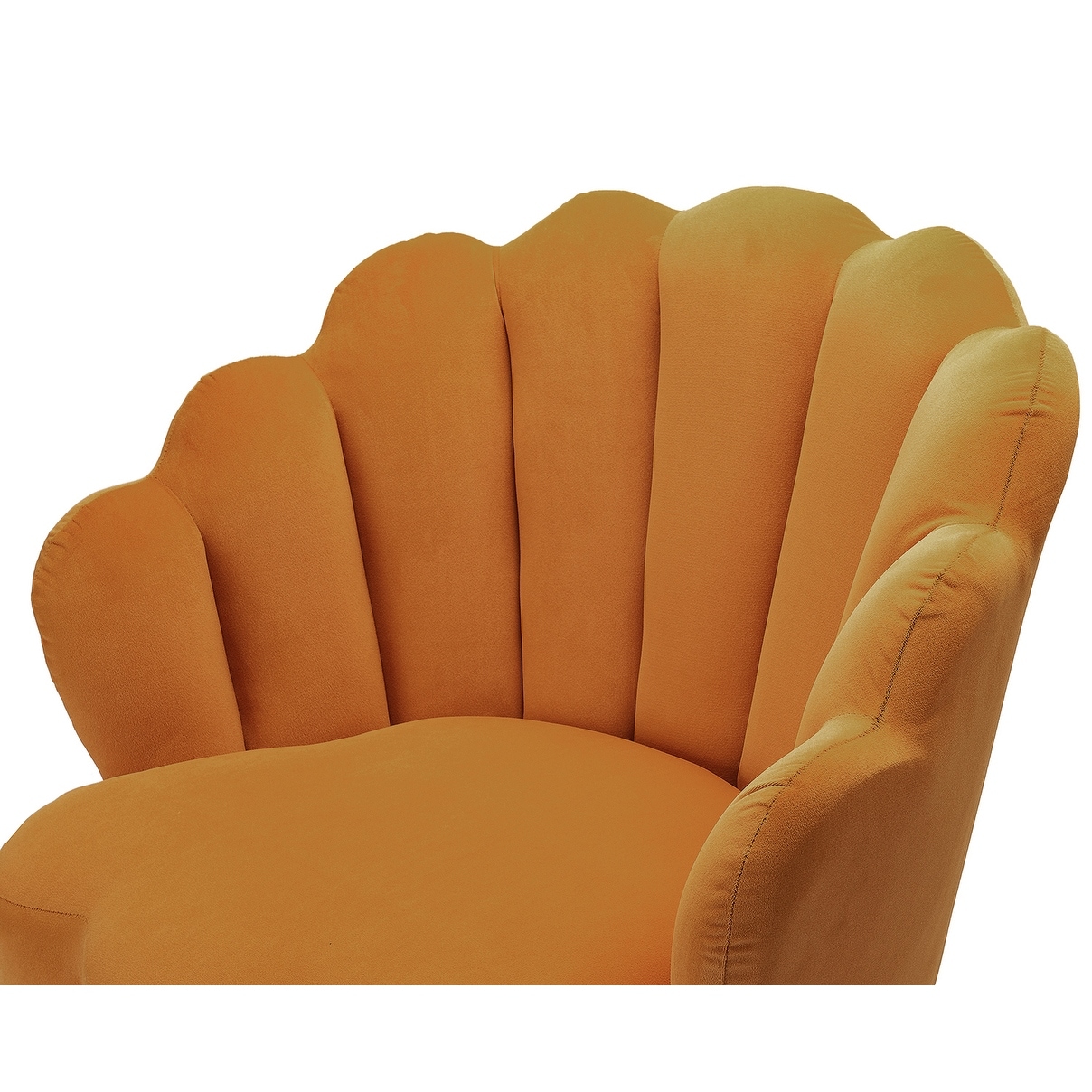 Carson carrington ullnasnoret scalloped cheap velvet arm chair