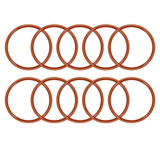 Silicone O-Ring, Outside Diameter Seal Rings Sealing Gaskets Red - Bed ...