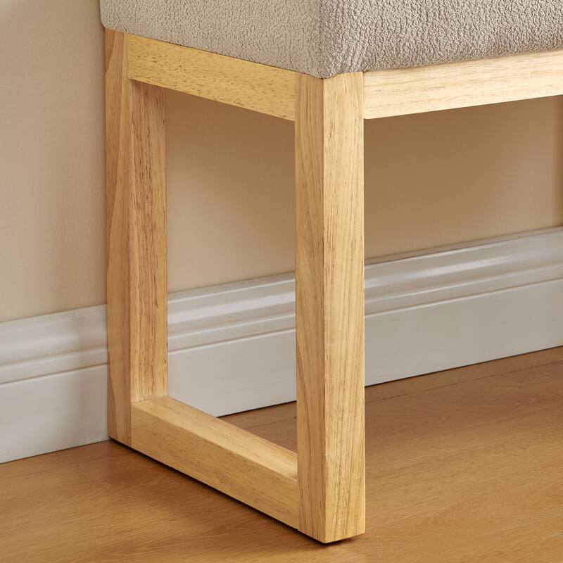 Bench with a Wooden Frame