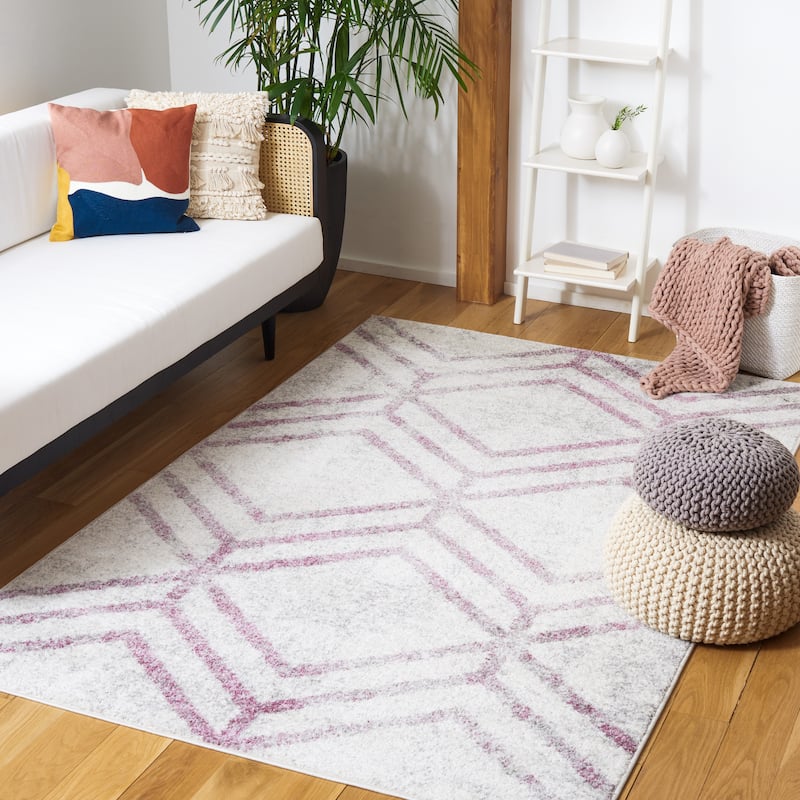 SAFAVIEH Adirondack Olsa Geometric Distressed Rug