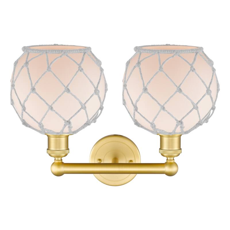 Innovations Lighting Endless Possibilities Edison - Farmhouse Rope - 2 Light 17" Bath Vanity Light