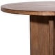 preview thumbnail 28 of 39, Landon Round Reclaimed Pine Natural Finish Dining Table with Cross Base