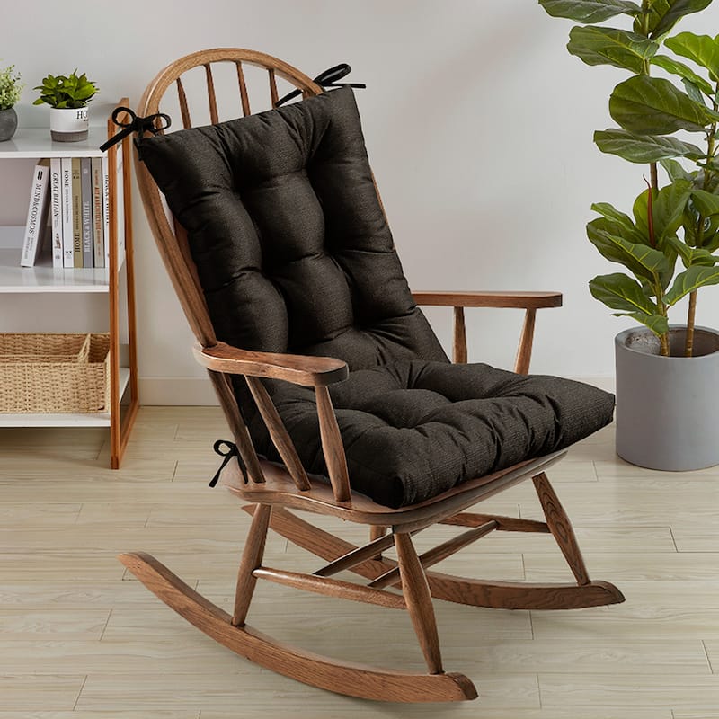 Sweet Home Collection Rocking Chair Cushion Set - Coffee