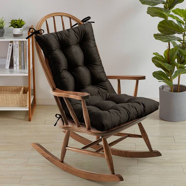 Sweet Home Collection Rocking Chair Cushion Set - Coffee