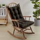 Sweet Home Collection Rocking Chair Cushion Set - Coffee