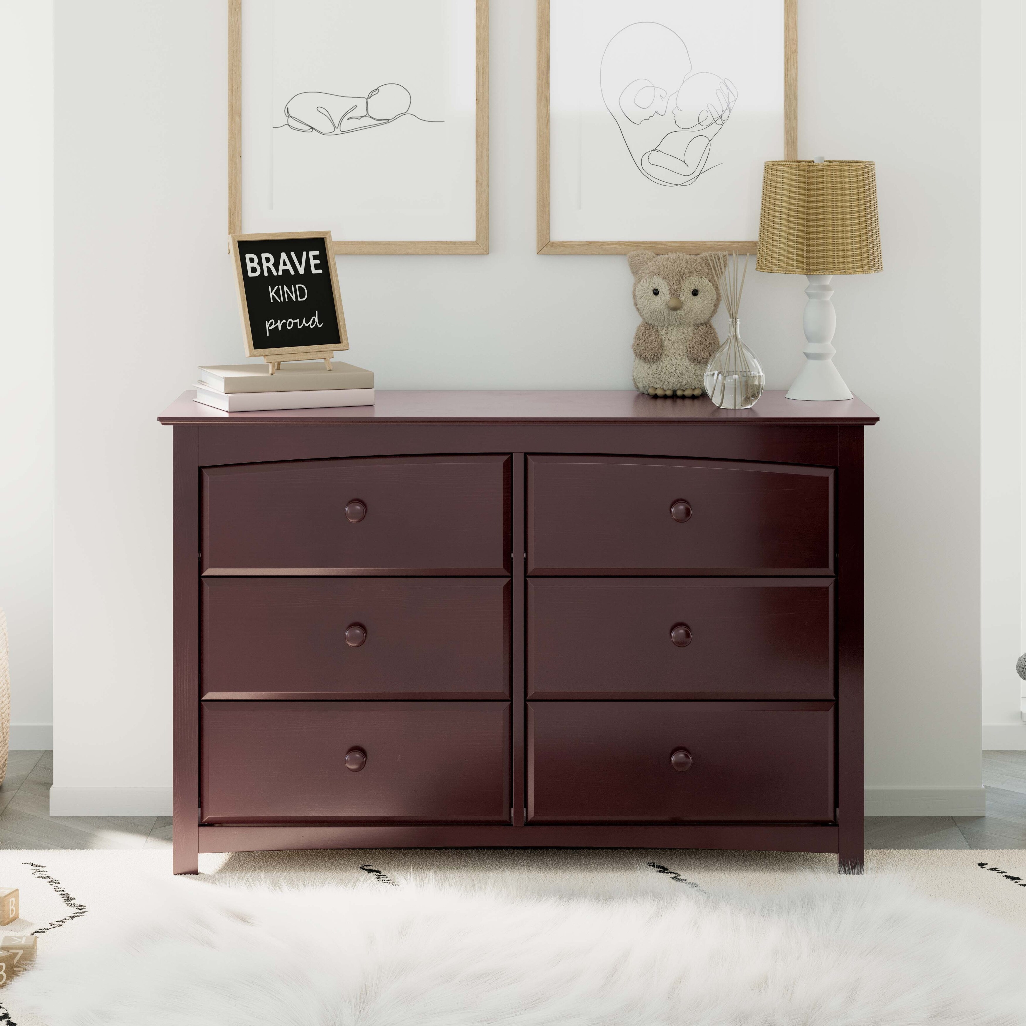 kenton 6 drawer double dresser