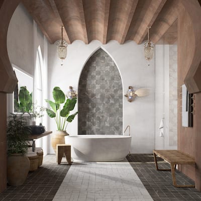 Merola Tile Istanbul Night 4-3/4" x 4-3/4" Porcelain Floor and Wall Tile