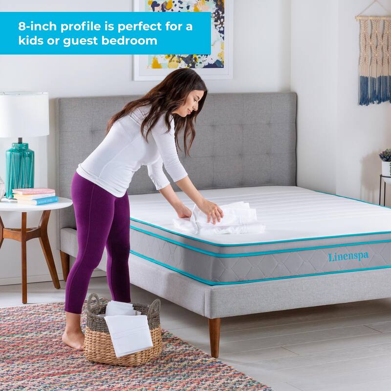 Linenspa Essentials AlwaysCool 8-inch Hybrid Mattress
