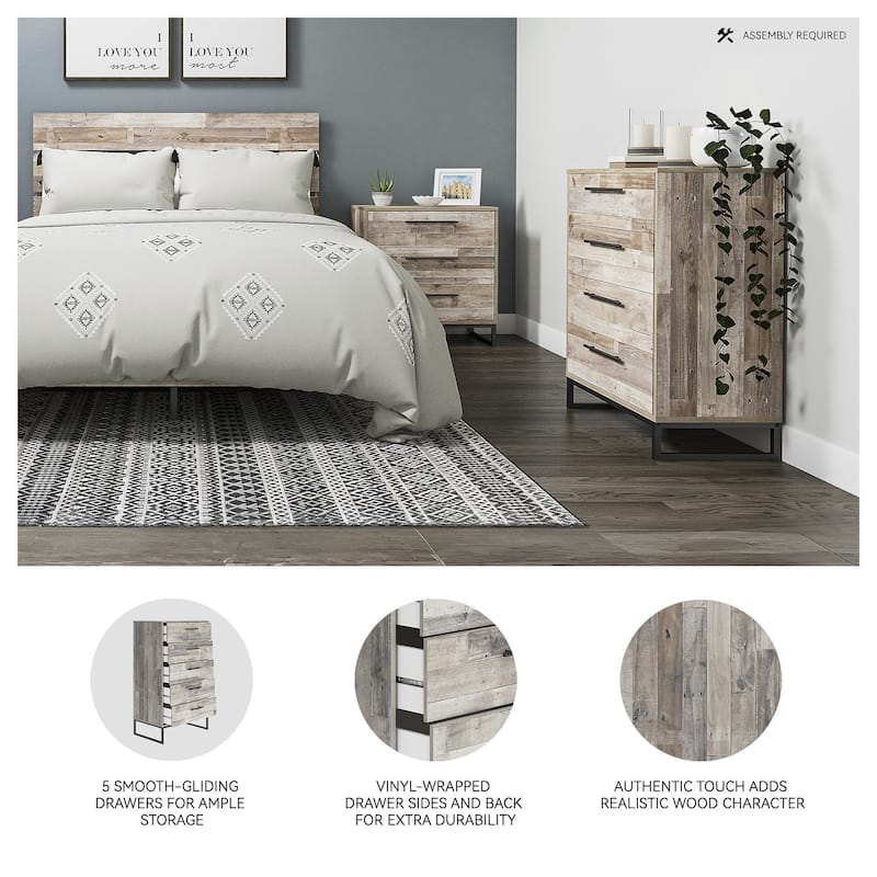 Ashley Furniture Neilsville Whitewash Chest of Drawers