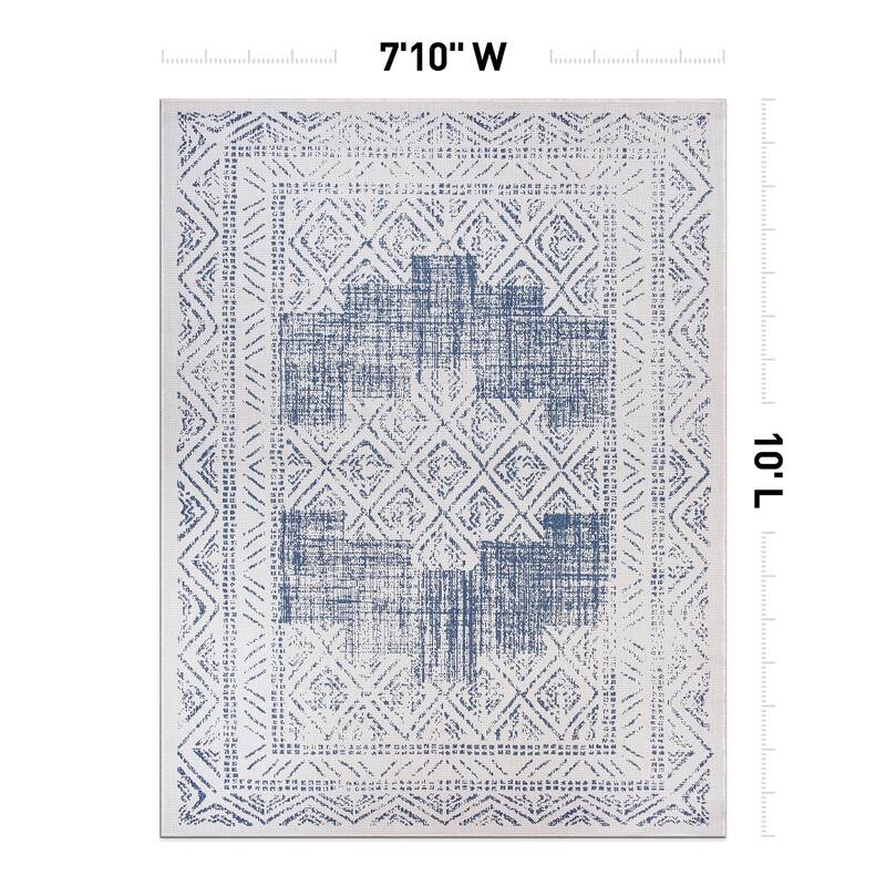 World Rug Gallery Transitional Bohemian Indoor/Outdoor Area Rug