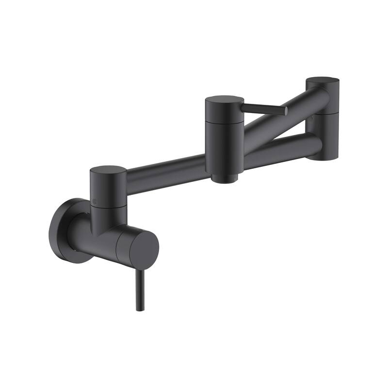 Circular Kitchen Pot Filler - Matte Black
