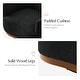 preview thumbnail 15 of 34, Gema Modern 360°Swivel Chenille Ergonomic U-shape Armchair with Solid Wood Legs by HULALA HOME