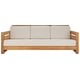 preview thumbnail 3 of 12, SAFAVIEH Couture Outdoor Patio Furniture Guadeloupe 3-Seat Patio Sofa - Modern Slatted Frame Design with Cushions