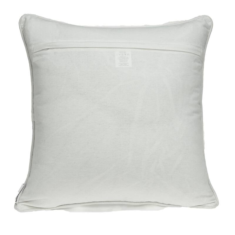 Moroccan Square Throw Pillow - 20" - Gray and White
