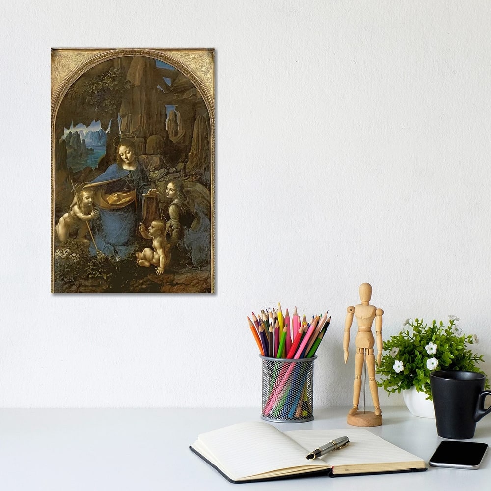 iCanvas "The Virgin of the Rocks " by Leonardo da Vinci Canvas Print