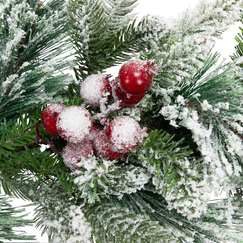 Flocked Calloway Fir Artificial Christmas Garland - 7' x 12" - Unlit