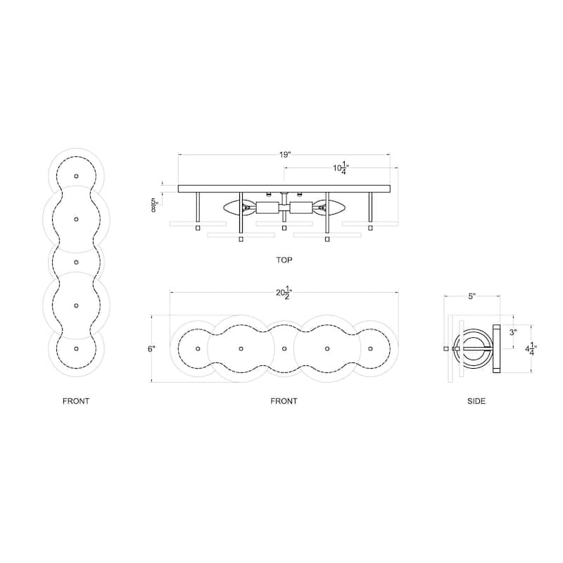 Varaluz Cosmos Bathroom Vanity Light - 20.5"W