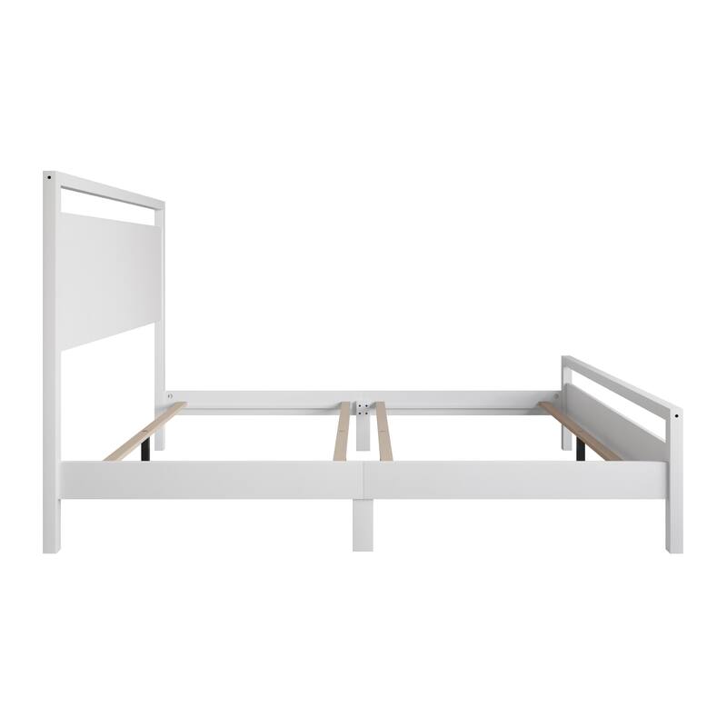 Clayfell Ontario Solid Wood-Look Panel Bed