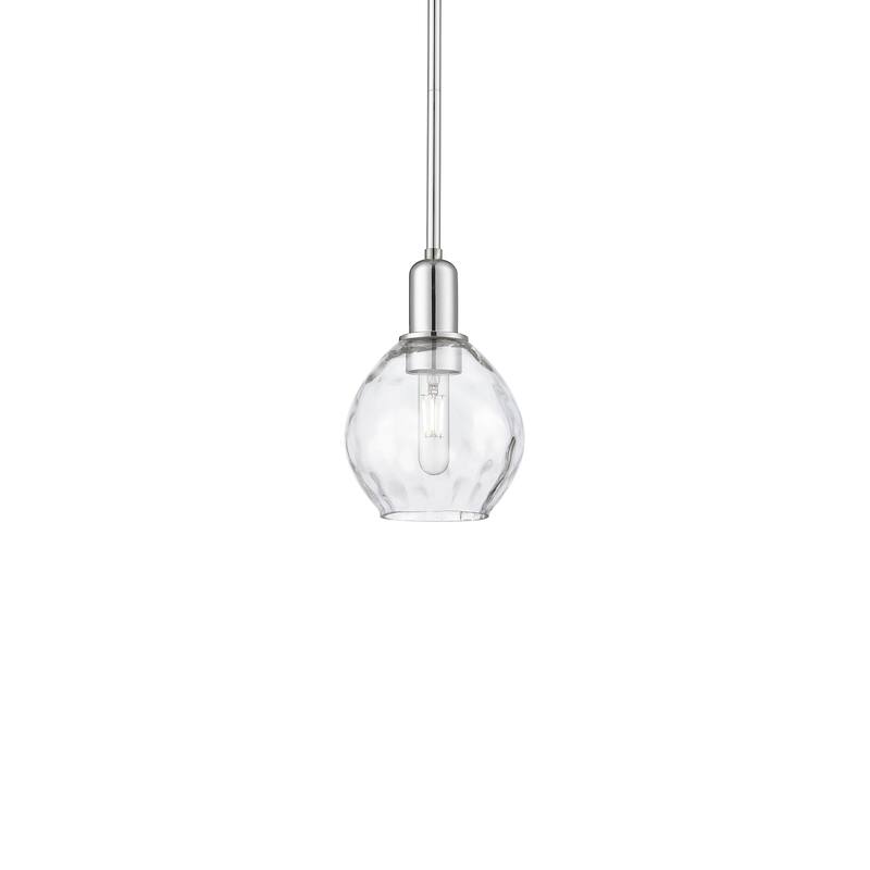 Innovations Lighting 716-1S-10-6 Waverly Pendant Waverly 6" Wide Mini - Polished Chrome / Clear
