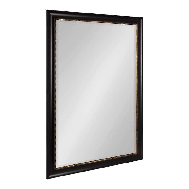 Kate and Laurel Parodi Rectangle Bathroom Wall Mirror - 28x40 - Black