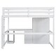 preview thumbnail 32 of 32, Wooden Loft Bed with Built-in Desk,A Wardrobe,Three Drawers,an Open Storage Cabinet,Full Size