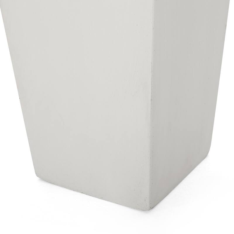 Ella Outdoor Cast Stone Outdoor Planters by Christopher Knight Home
