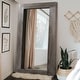 preview thumbnail 7 of 24, Neutypechic Rustic Wood Freestanding Full-length Floor Mirror 71x31 - charcoal