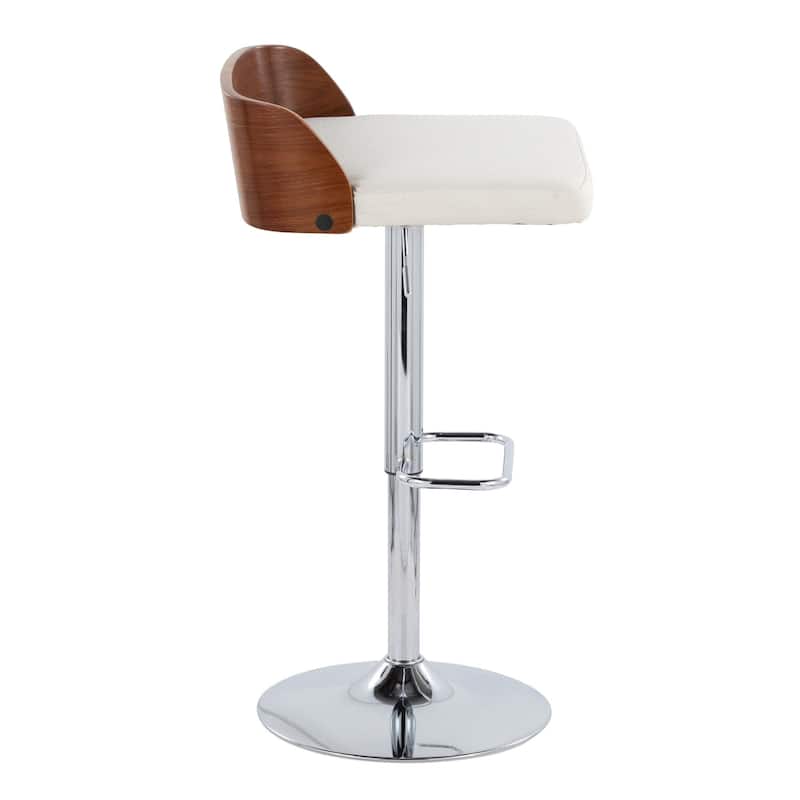 Carson Carrington Marstrand Adjustable Bar Stool with Rounded Rectangle Footrest (Set of 2)