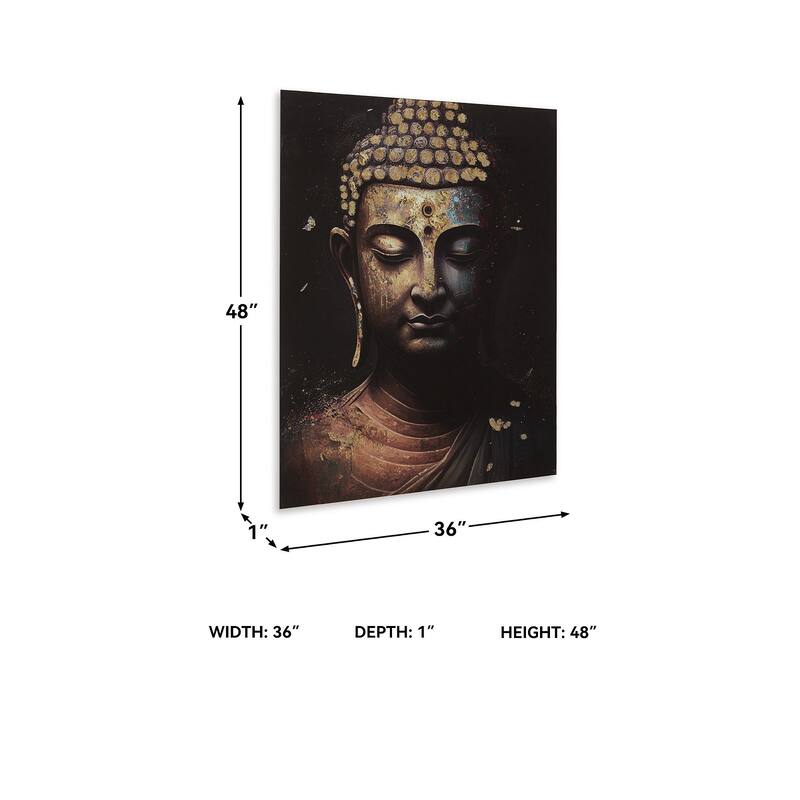 Signature Design by Ashley Caymoore Black/Gold Finish Wall Art