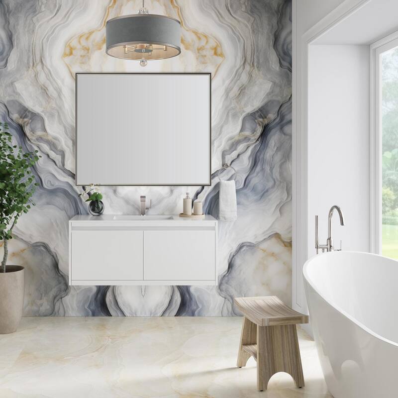 James Martin Vanities 805-V47.3-GW Mantova 48" Wall Mounted Single