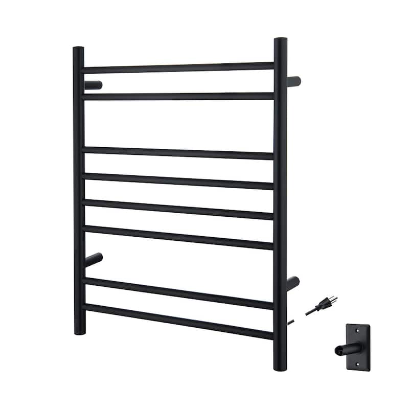 24"W x 30-1/4"H ETL Certified Hardwired/Plug-in Wall Mounted Towel Warmer - Black
