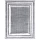 preview thumbnail 53 of 96, SAFAVIEH Border & Stripe Shag Eirny Modern 1.4-inch Thick Rug