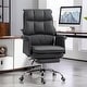 preview thumbnail 2 of 7, Pu Leather High Back Office Chair, Adjustable Executive Swivel Office Chair, 360° Swivel Reclining Computer Chair