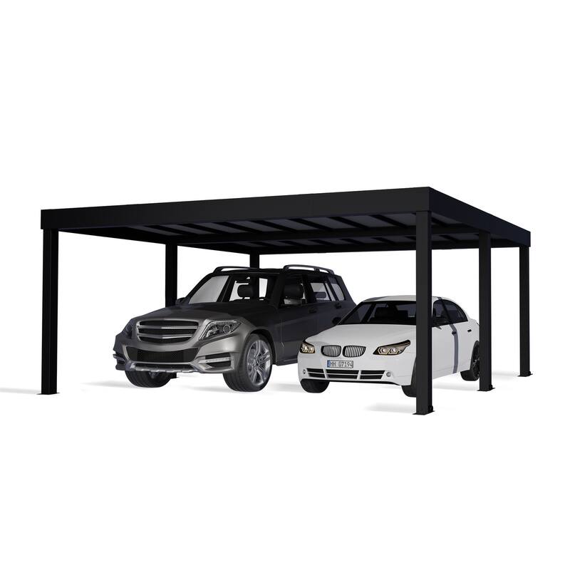 Canopia Oslo 6ft. Black/Gray Opaque Outdoor Carport
