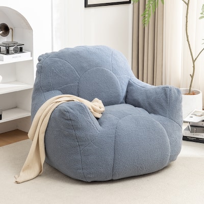 Bean Bag Chair Soft Fluffy Lazy Sofa with Memory Foam