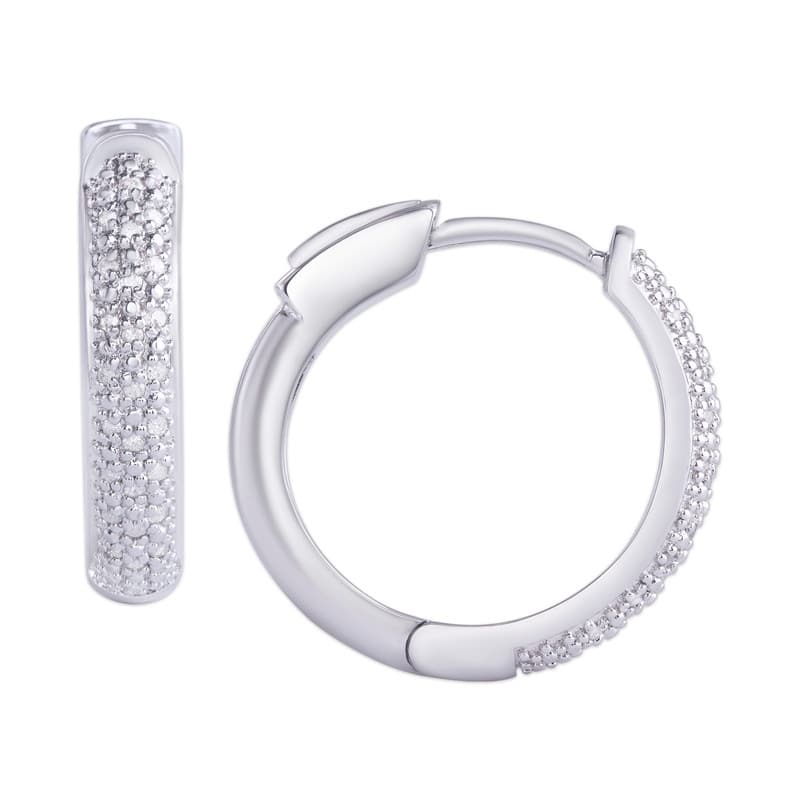 Victoria Townsend .925 Sterling Silver 1/4Ct Hoop Earrings