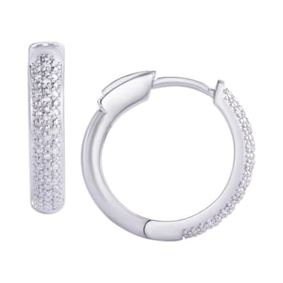 Victoria Townsend .925 Sterling Silver 1/4Ct Hoop Earrings